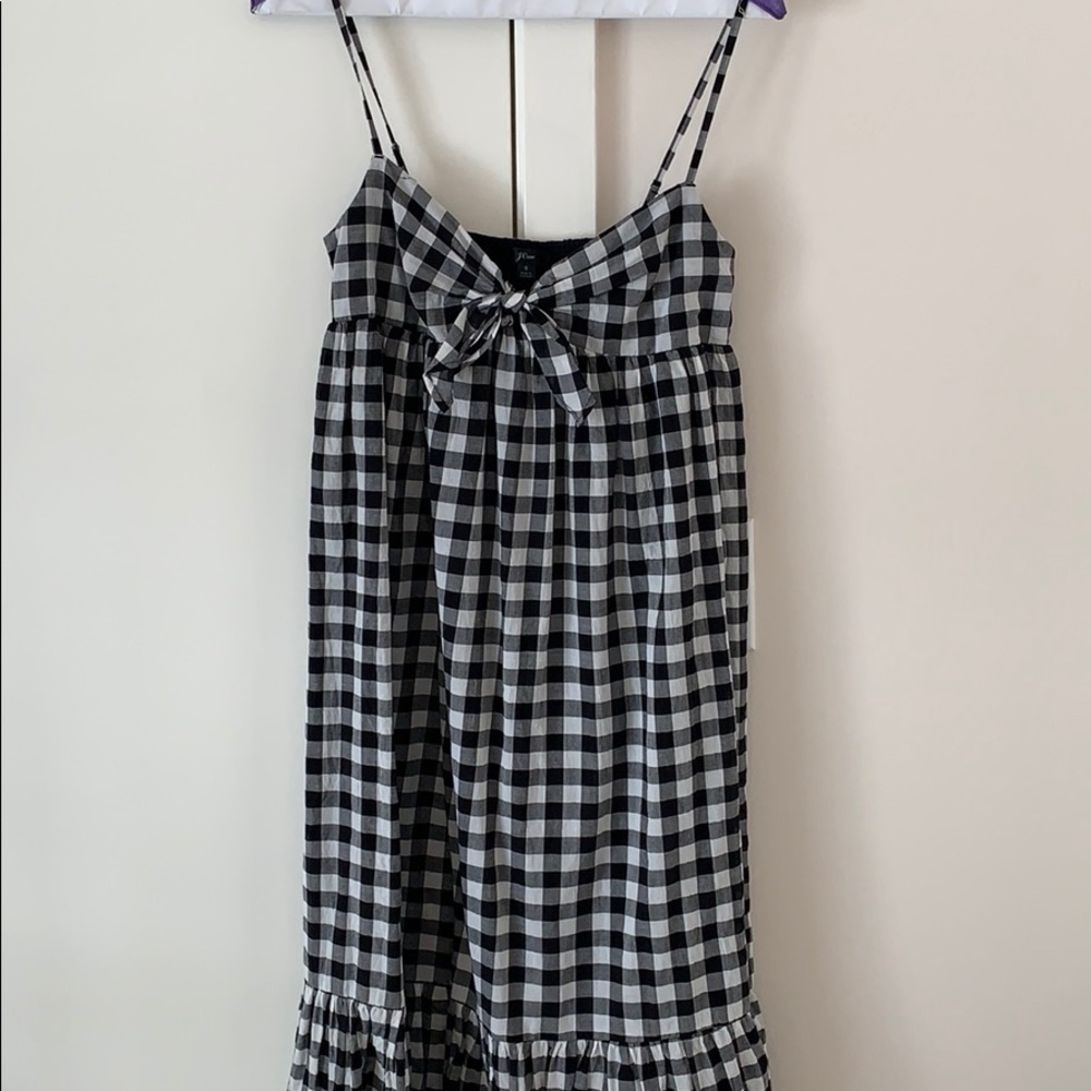 JCrew Gingam dress never worn